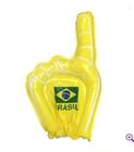 Mão Inflável Gigante Verde & Amarelo Brasil Copa Torcida