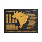 Mapa Do Brasil De Raspar Viagem Raspadinha Lugares Visitados - Engames