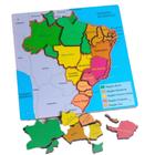Mapa do Brasil - Estados e Capitais de MDF