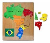 Mapa Do Brasil Quebra Cabeça Aprenda Brincando Dm Toys