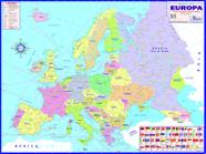 Mapa Europa Politico Escolar 120x 90cm
