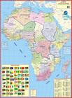 Mapa Geogrático Político Gigante Continente Africano - Africa