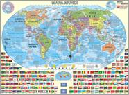 Mapa mundi político bia mapas - sem suporte