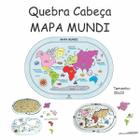 Mapa Mundi Quebra Cabeça Pedagógico Educacional Pequeno