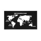 Mapa mundial Lâmpada de cama Lâmpada de parede LED tricolor, 220V TV Background Wall Lamp, Lâmpada de Escada de Luz Led Personalizada, Preto