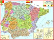 Mapa Portugal Politico Turístico Banner Com Cordinha