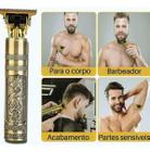 Máq. Cortar Cabelo Aparador Barba Dragão Dourado