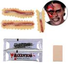 Maquiagem Efeitos Especiais Corte Zíper com Sangue - Kit com 3 Un - Cromus Halloween