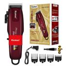 Maquina Cortar Cabelo All-Metal Profissional Hair Clipper Km-2600PG Visor Power Full