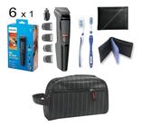 Maquina de Cortar Cabelo barba e pelos 6 em 1 com necessaire Philips