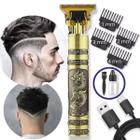 Máquina de Cortar Cabelo e Barba Dragão Dourado, Para Cabelo e Barba, Recarregável, Premium