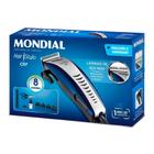 Maquina de Cortar Cabelo Mondial Cr-07 Ajustável Kit 8 Acessórios