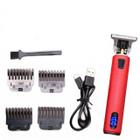 Máquina de cortar cabelo recarregável Shaver Trimmer (vermel