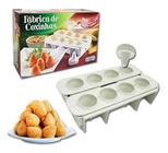 Máquina De Fazer Salgados Coxinhas 8 Formas Kit Completo - Lig Brin