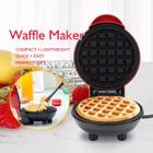 Máquina De Fazer Waffle e Crepes Grill Panqueca Elétrica Antiaderente 110 V