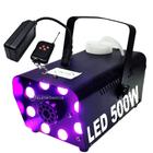 Máquina De Fumaça 500W 8 LEDs Iluminação RGB Controle Remoto 110V 0188491