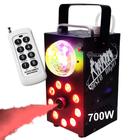 Máquina De Fumaça + Globo Laser Jogo De Luz 9 LED 700W Iluminação Proficional Com Controle 788491