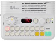 Máquina de ritmo Korg KR11 com sistema de alto-falantes, alimentada por bateria