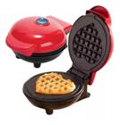 Máquina de Waffle Antiaderente Elétrica Portátil Mini Panqueca