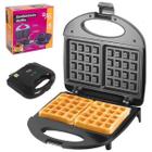 Máquina De Waffle Antiaderente Mini Panqueca Sanduicheira - A5