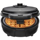 Máquina de waffles belga Chefman Anti-Overflow Belga de 6 polegadas