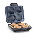 Máquina de waffles Dash Multi para quatro waffles de 4 polegadas - preta