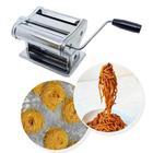 Máquina Macarrão Cilindro Manual Aço Inox Massa Caseira Espaguete