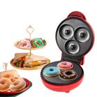 Máquina Mini donuts 3 Rosquinhas Confeitaria Waffle 220V