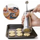 Máquina Modeladora de Biscoitos c/ 4 Bicos e 20 Formas de Cookies