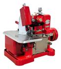Máquina Overlock Semi Industrial De Costura Portátil Vermelha