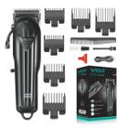 Máquina Para Cortar Cabelo Barba Com Display 110-220v Recarregável VGR V-282 Profissional