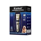 Maquina tosa s fio profissional pets clipper kemei km-1053 dourado