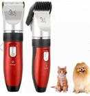 Máquina Tosa Sem Fio Bivolt Cortar Pelos Cachorro Gatos c/ Lâminas Ajustável - +BR