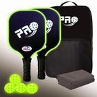 Marca Paddle Glow no Escuro PRO com Borda e Bolas - PRO Pickleball Sports