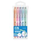 Marca Texto Cis Lumini Flex Estojo 5 Cores Pastel