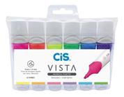 Marca Texto Cis Vista com 6 Cores Vibrantes 1- 4mm