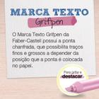 Marca texto faber-castell grifpen tons pastel caixa cores sortidas