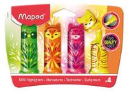 Marca Texto Fluo Peps Mini Friends - Estojo 4 cores - Maped