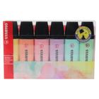 Marca Texto Stabilo Boss Kit 6 Canetas Em Tons Pastel