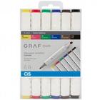 Marcador Artístico 6 Cores Basicas Graf Duo Cis