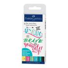 Marcador Artístico Faber Castell Pitt Hand Lettering Tons Pastel Com 06