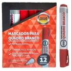 Marcador Caneta Quadro Branco Vermelho Cx 12 Jocar Office