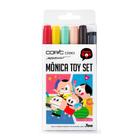 Marcador Copic Ciao Ponta Dupla Monica 5 Cores +1 Multiliner