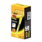 Marcador de Texto Brite Liner Amarelo 12 Un. BIC