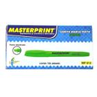 Marcador de Texto Masterprint Ponta Chanfrada 12 Uni Verde Neon