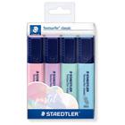 Marcador de Texto Staedtler Textsurfer com 4 Cores Pasteis