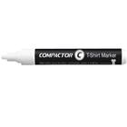 Marcador para Tecido cor Branco T-Shirt Marker Ponta 2mm a 5mm Compactor