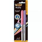 Marcador Permanente Marking Pastel 2 Un - Rosa/Lilás Bic