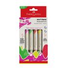 Marcador Posca Multimark Ponta Dupla Neon Com 4 Faber-Castell