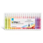 Marcadores de ilustração em aquarela KINGART 405-36 Brush Ti